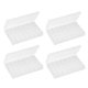 thumbnail image 1 of Caja organizadora de plástico de 4 piezas con 28 rejillas, diseño independiente, caja contenedora de joyas transparente para anillos de diamantes de imitación, 1 of 12