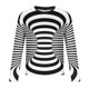 thumbnail image 4 of Blusas y camisas de manga larga con cuello redondo para hombre, blusa informal de manga larga con cuello redondo y estampado., 4 of 5
