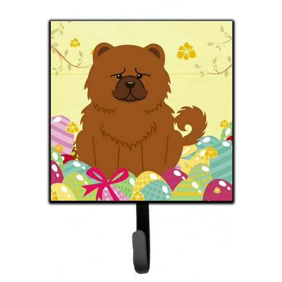 Carolines Treasures BB6142SH4 Easter Eggs Chow Chow Red Leash or Key Holder 7Hx4.25W multicolor