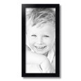 thumbnail image 2 of ArtToFrames 9" x 19" Satin Black Picture Frame, 9x19 inch Black Wood Poster Frame (WOM-1451), 2 of 8