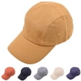 thumbnail image 2 of Baseball Cap Casual Buckle Closure Breathable Unconstructed Plain Sun Protection Unisex Style Solid Color Five Pieces Stitching Peaked Hat for Outdoor, 2 of 10