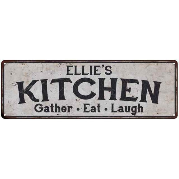 ELLIE's Kitchen Gift Rustic Chic Decor Gift 6x18 Sign 206180051181