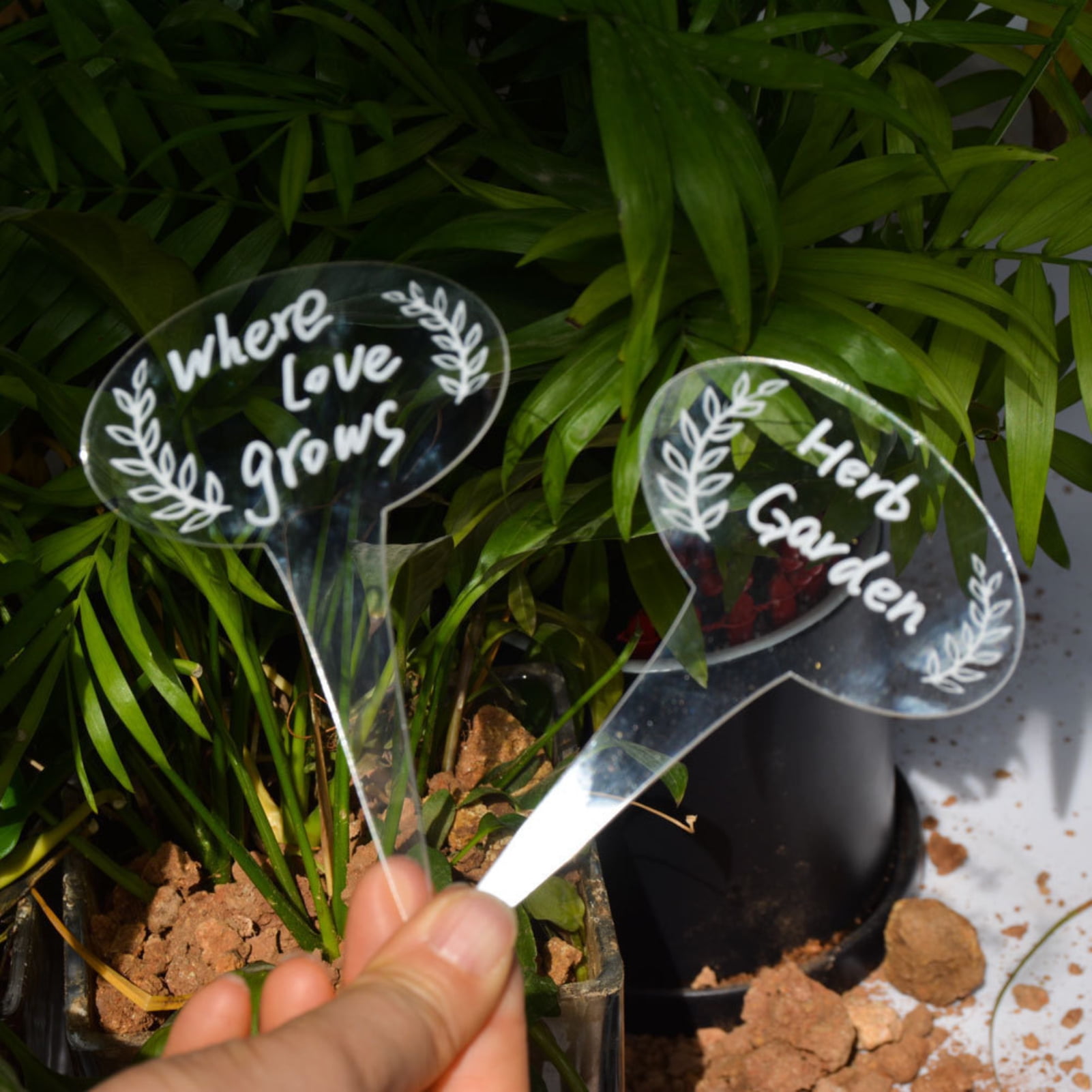 Greenred Plant Label Compact Indicator T-shaped Portable Outdoor Garden Bonsai Labels Greenhouse Supplies