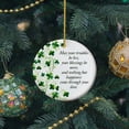 thumbnail image 5 of Kumdkd St Patrick's Day Ornament Double Sided 3.15in, Irish Blessing Quote with Four Leaf Clover & Celtic Knot, Friendship Keepsake Gift, Holiday Home Decor, 5 of 5