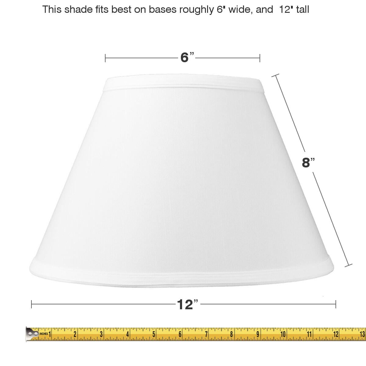 6x12x8 Threaded Uno Downbridge Lamp, What Is A Slip Uno Lamp Shade