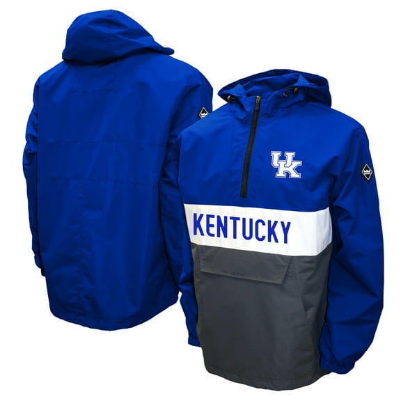 Men's Franchise Club Royal Kentucky Wildcats Alpha Anorak Half-Zip Pullover Jacket