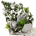 thumbnail image 3 of PENGXIANG Cloth Ribbon Jingle Bell Christmas Pine Tree Desk Small  Craft Decoration Home Office Show Window Ornament Gift, 3 of 4