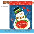 thumbnail image 3 of Toland Home Garden Snowman Believe Winter Flag Double Sided 28x40 Inch, 3 of 5