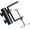 Clamp/Black, variant on AMMSUN Patio Umbrella Steel Anchor Heavy Duty Ground Auger Base with Forks for Outdoor Lawn