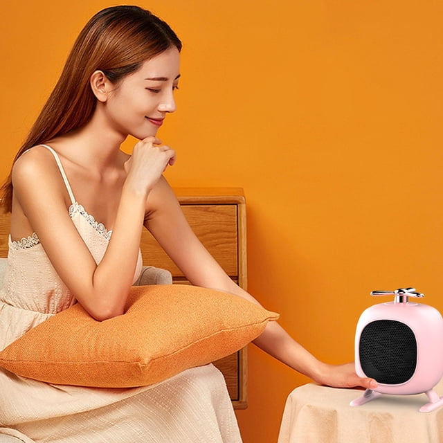 Desktop Mini Heater, Energy Saving Ceramic Heater, Silent Operation, Modern Design, For Office Home, Portable Warmer, Small Space Heater, Safe Heating, Energy Efficient, For Travel | Plastic, Pink