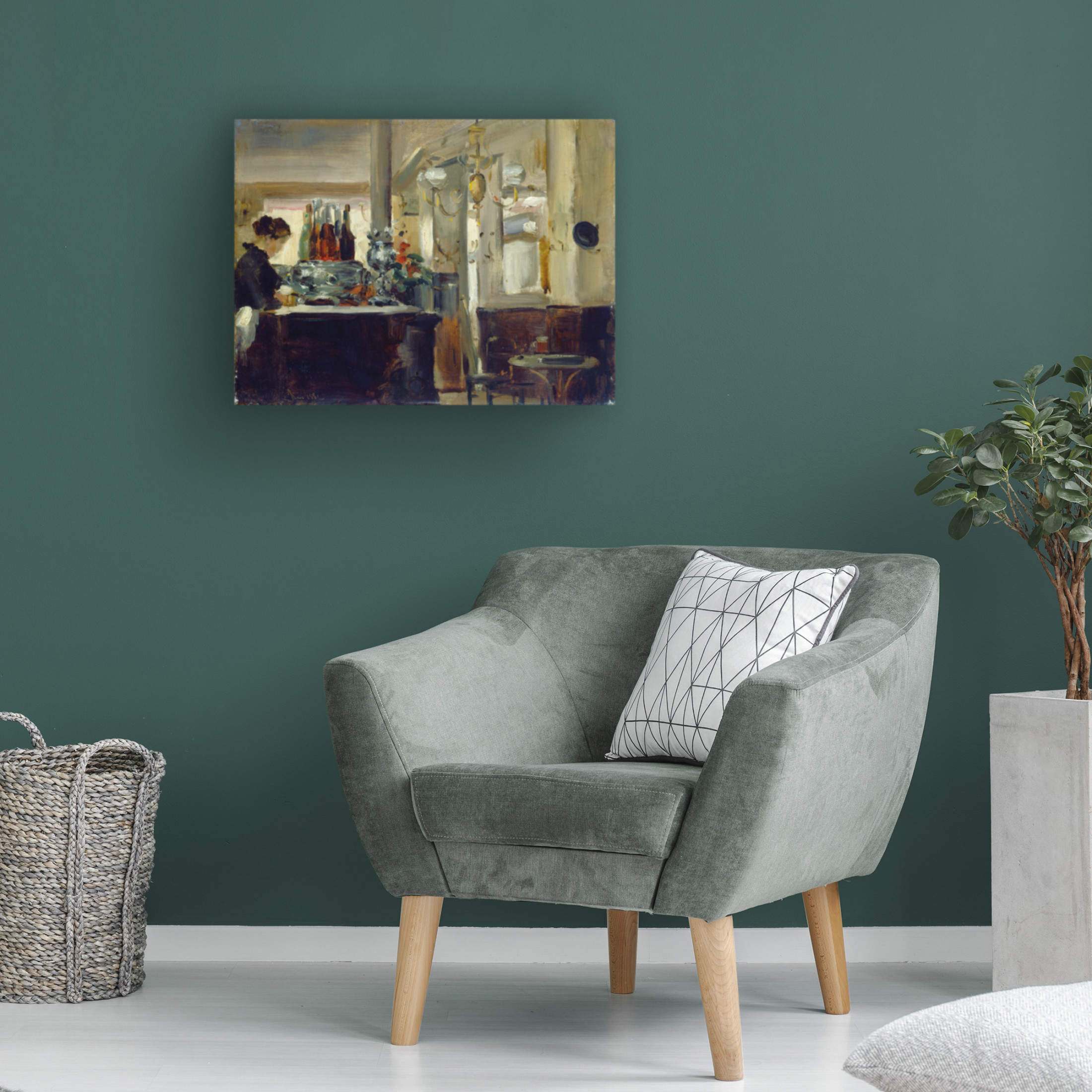 Anonymous 'Bon Bock Cafe, 1881' Canvas Art - 19 x 14 Inches