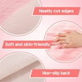 thumbnail image 3 of Triani 2Pcs Soft Fluffy Area Carpet with Non Skid Backing for Girls Back to School Stuff Square Plush Cushion Fluffy Area Rug School Locker Rugs Accessories(Pink), 3 of 7