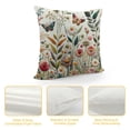 thumbnail image 4 of Shiartex Spring Summer Floral Pillow Covers Wildflower Sage Green Flowers Butterfly Botanical Plants Print Vintage Decorative Throw Pillows Seasonal Pillow Cases Couch Bed Sofa Decor,Multi-Size White, 4 of 5