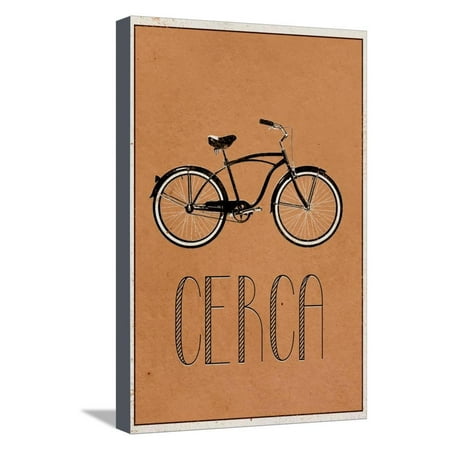 CERCA (Italian -  Explore) Stretched Canvas Print Wall (Best Way To Explore Italy)