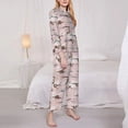 thumbnail image 3 of Fotbe Cloud Sloth Conjunto de Pijama de Manga Larga para Mujer con Estampado, Ropa de Dormir de 2 Piezas, Conjunto de Casa Suave y Cómodo con Bolsillos-Medium, 3 of 7