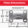thumbnail image 4 of Colson 3 In. Rigid Plate Caster - Single Pack — Residential Use, Standard Application, 4 of 5