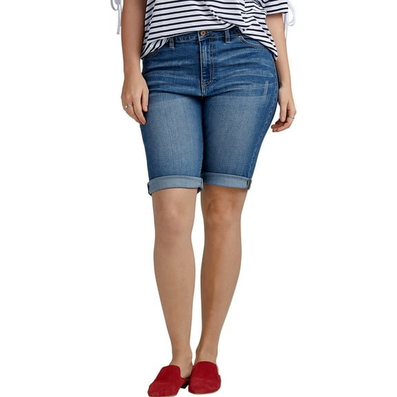 Ellos Women's Denim Bermuda Shorts Shorts