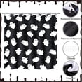 thumbnail image 5 of Halloween Shower Curtain, Ghost Shower Curtain with 12 Hooks, 72"x72" Black Waterproof Curtains for Bathroom Decor Toilet & Bathtub, Funny Halloween Decor & Gift, 5 of 6