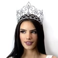 thumbnail image 3 of #16571 - Flower of The River Tiara with Combs 4.5" Tall, 3 of 5