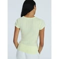 thumbnail image 3 of Free Assembly Women's and Women's Plus Pointelle Mini Tee with Short Sleeves, Sizes XS-4X, 3 of 5