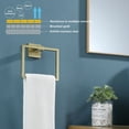 thumbnail image 3 of Baweave  Bathroom Hand Towel Ring Bath Towel Holder Lavatory Wall Mount Matte Black B3004BK, 3 of 9