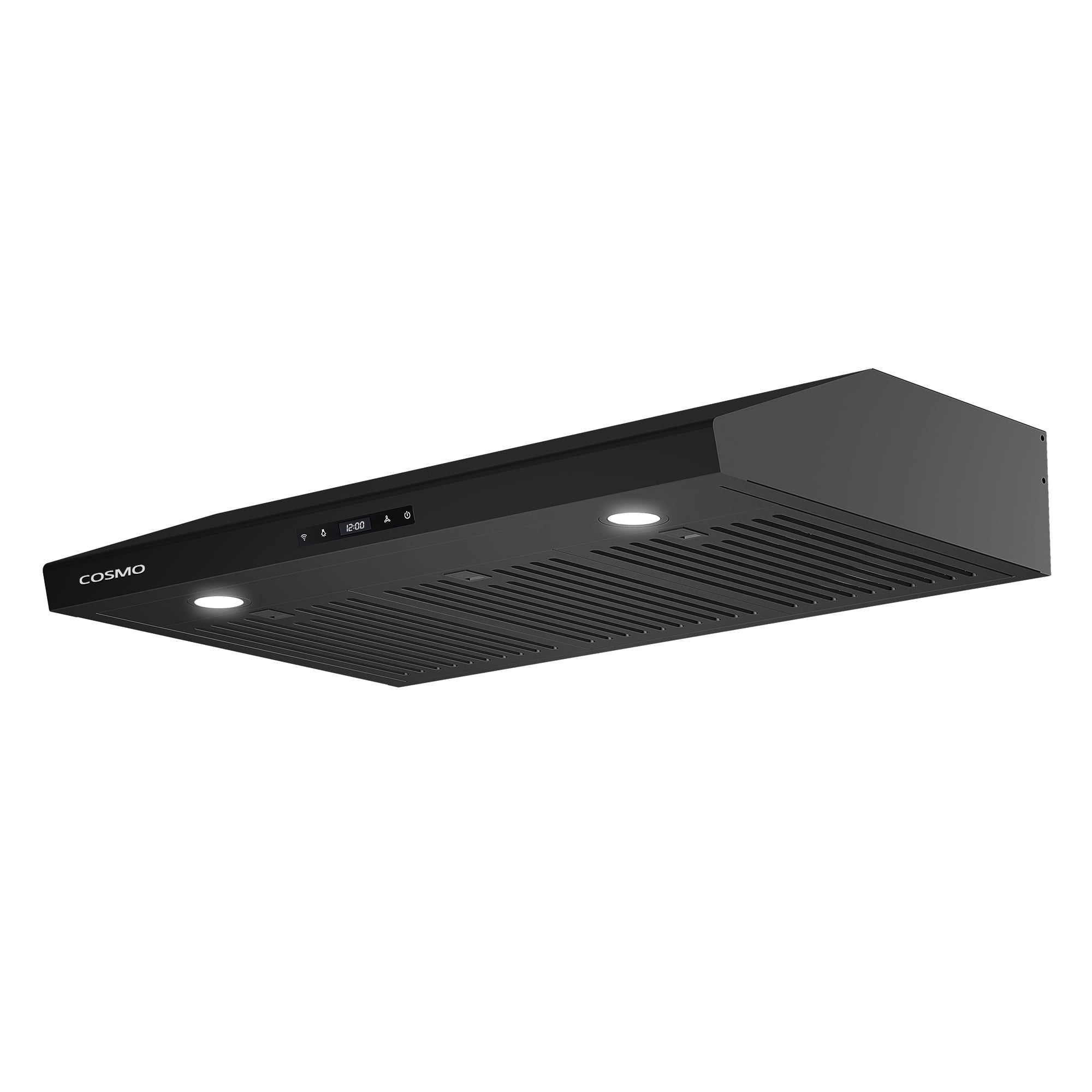 Cosmo 36 in. Haven Collection Ducted Under Cabinet Range Hood, Touch Controls, LED Lights in Matte Black