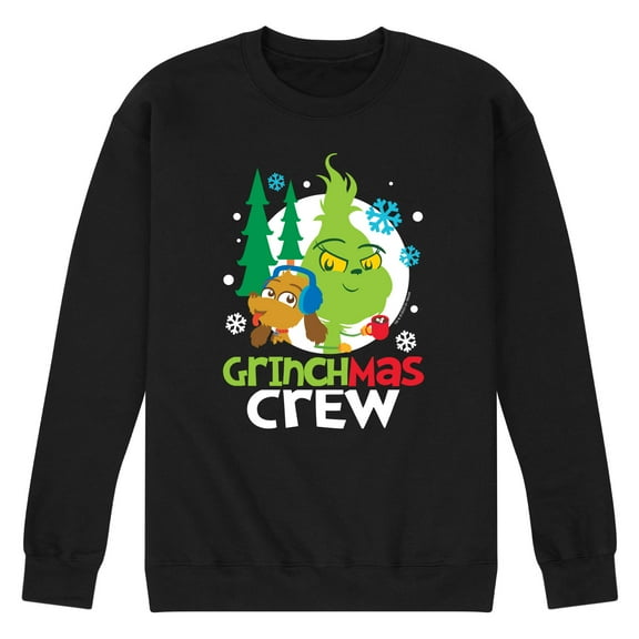 Dr. Seuss The Grinch - Little Grinch - Grinchmas Crew - Men's Crew Neck Fleece Pullover