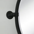 thumbnail image 3 of TEHOME Matt Black Metal Frame Round Tilting Bathroom Mirror 26x3x26'', 3 of 7