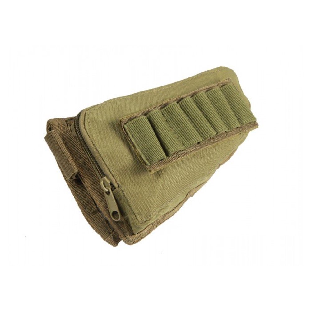 Modify Rifle Stock Ammo Pouch with Leather Cheek Pad ( TAN ) Walmart