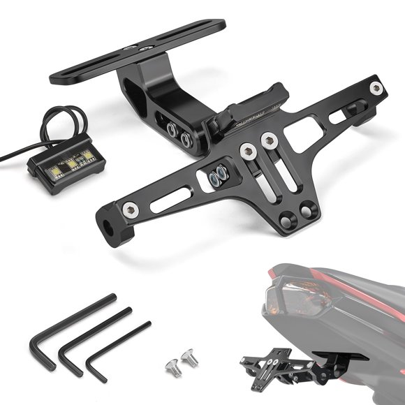 Kit eliminador de guardabarros con soporte para matrículas de motocicletas