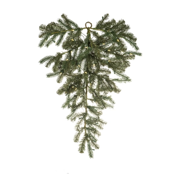 Vickerman 36" x 16" Colorado Spruce Artificial Christmas TearDrop, Warm White LED Lights