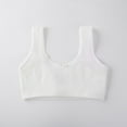 thumbnail image 2 of Quealent Girls Training Bra Soft Tank Tops for Toddler Girls Bras Girls Pull Over Built Up Strap Cotton Sport Bra Yellow,Large, 2 of 4
