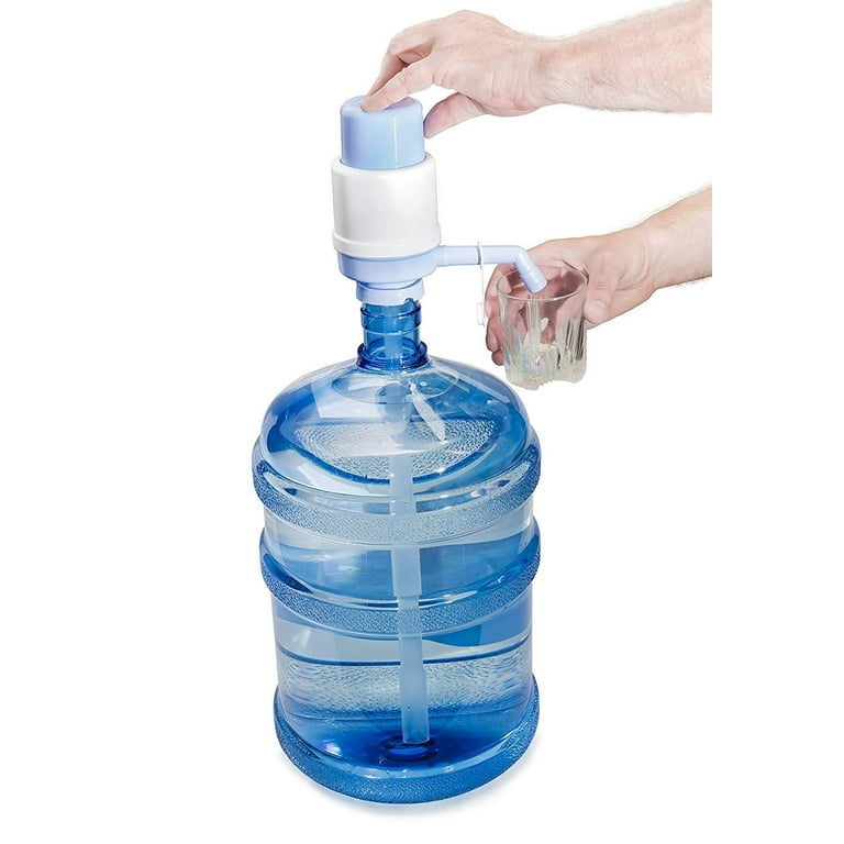 LavoHome BPA-Free Reusable Plastic Water Bottle 5 Gallon Jug Container with  48 mm Screw Cap, Easy Grip Carry Handle, Sports Residential & Commercial