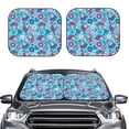 thumbnail image 2 of Bingfone Wls And Flowers Windshield Sun Shade 2-Piece Foldable Car Front Window Sunshade for Most Sedans SUV Truck - Medium, 2 of 7