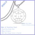 thumbnail image 2 of Collar BEKECH Vassago con colgante Vassago Symbol, acero inoxidable, 2 of 7