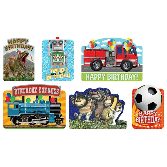 Playhouse Best Buddies Card Store Quality Embellished Set of 6 Birthday Cards & Envelopes