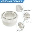 thumbnail image 4 of 10 Piezas Reductor Bushing G2" Rosca Macho a G1-1/4" Rosca Hembra, Blanco, 4 of 7
