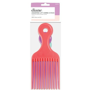 Diane Hair Pick Lift Combs, Multiple Sizes, 3-Pack