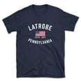 thumbnail image 1 of Latrobe Pennsylvania Patriot Men's Cotton T-Shirt, 1 of 1