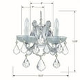 thumbnail image 7 of 4472-CH-CL-MWP Crystorama Lighting Maria Theresa - Two Light Wall Sconce in Classic Style - 10.5 Inches Wide by 12.5 Inches High-Polished Chrome, 7 of 7