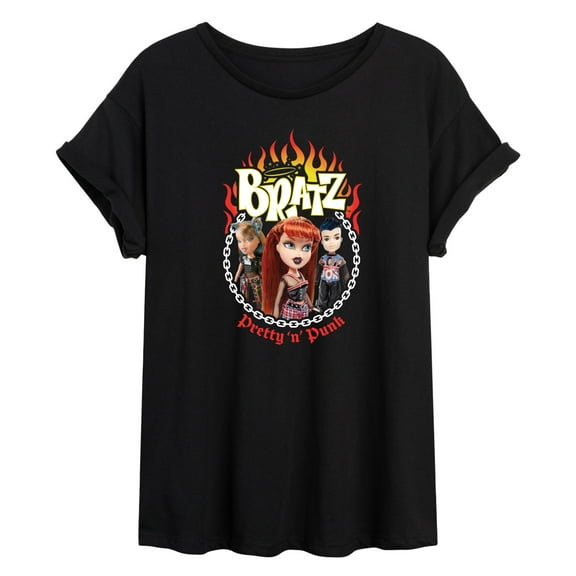 Bratz - Punk Rock Dolls Pretty in Punk - Juniors Ideal Flowy Muscle T-Shirt