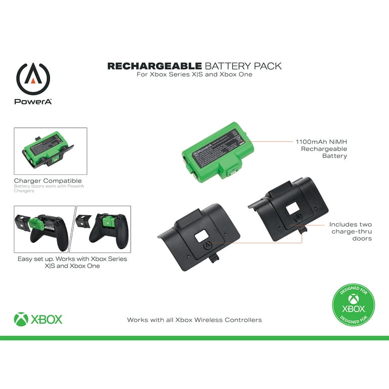 PowerA Play & Charge Kit for Xbox Series X|S and One Wireless Controller,  Rechargeable Battery Pack, Officially Licensed for Xbox