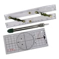 thumbnail image 4 of arctrm 3 Pieces Basic Navigation Set Marine Parallel Ruler Accessories High Performance 30cm, 4 of 10