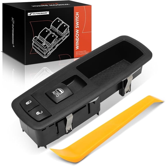 A-Premium Power Window Switch Compatible with 2013-2015 Ram 1500 2500 3500 4500 5500, Front Right Passenger Side, Replace# 68212782AA