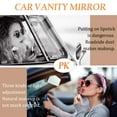 thumbnail image 3 of Car Sun Mirror Vanity Mirror Car Vanity Mirror With LED Light For Car Truck SUV Rearview Mirror Sun Sun Vanity Mirror (Black), Rechargeable, 3 of 5