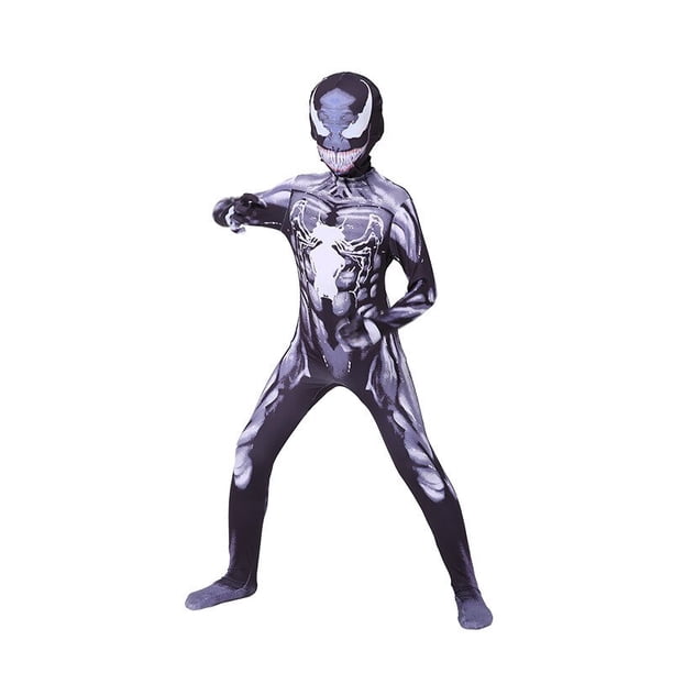 Conjunto de disfraz de superhéroe para niños y niñas, traje de Spiderman, estilo 3D, Cosplay de Halloween Fivean unisex