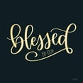 thumbnail image 2 of Imperfect Dust 12x12 Gold Ornate Wood Framed with Double Matting Museum Art Print Titled - Blessed by God, 2 of 4