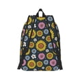 thumbnail image 3 of Balery Colorful Sunflowers Vintage Canvas Backpack for Men and Women - Large Capacity, Durable Travel Laptop Bag for School, Work, Hiking, and Outdoor Activities, 3 of 7