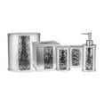 thumbnail image 4 of Designer Home 13 Piece Full Bath Accessories - Includes Curtain, Towel Sets, Rug Set (Silver), 4 of 8