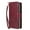 Winered, variant on Dteck Wallet Case for Samsung Galaxy A36 5G, Shockproof Premium Magnetic Closure Zipper Pocket Folio PU Leather Flip Case Cover with 9 Card Slots Kickstand, Winered